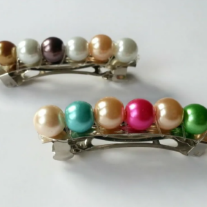 Gemstone Hair Clip Duo